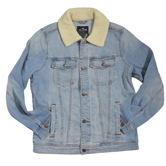 hollister stretch denim trucker jacket